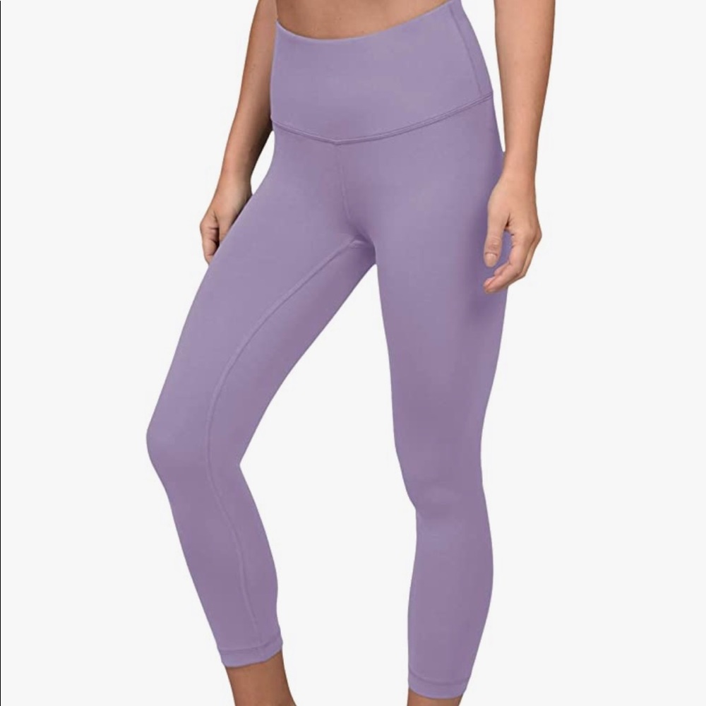 NWT 90 Degree by Reflex "Squat Proof" Interlink High Waist Capri in Lilac Mist